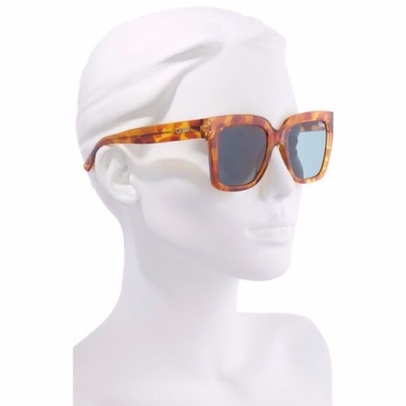 Quay Australia NWT Icy Sunglasses Orange Tortoise/Green Lens main image 7